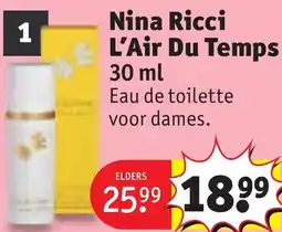 Kruidvat Nina Ricci L'Air Du Temps aanbieding