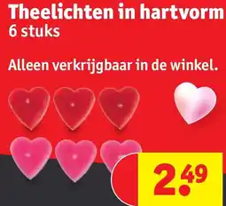 Kruidvat Theelichten in hartvorm aanbieding