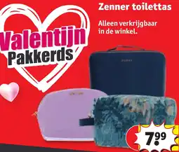 Kruidvat Zenner toilettas aanbieding