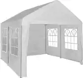 Heuts Partytent met zijwanden 4x4m PE 160 gr/m2 - wit aanbieding