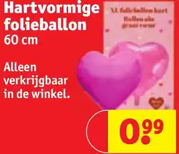 Kruidvat Hartvormige folieballon aanbieding