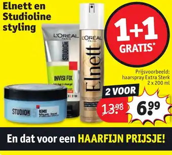 Kruidvat Elnett en Studioline styling aanbieding