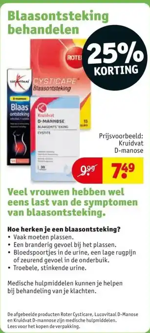 Kruidvat Blaasontsteking behandelen aanbieding