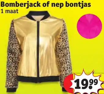 Kruidvat Bomberjack of nep bontjas aanbieding