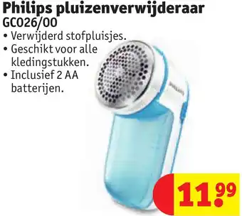 Kruidvat Philips pluizenverwijderaar GC026/00 aanbieding