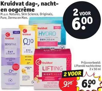 Kruidvat Kruidvat dag, nacht en oogcrème aanbieding