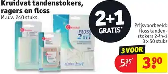 Kruidvat Kruidvat tandenstokers, ragers en floss aanbieding