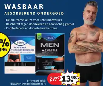 Kruidvat TENA Men wasbare boxershort aanbieding