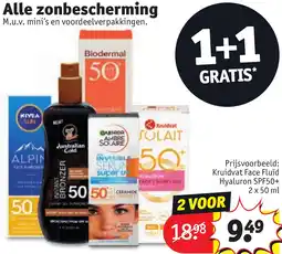 Kruidvat Alle zonbescherming aanbieding