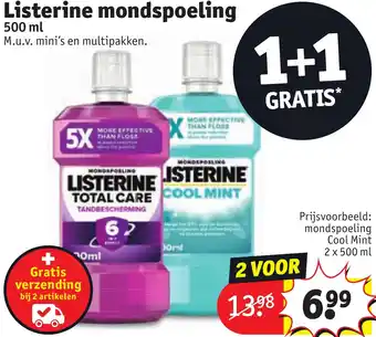 Kruidvat Listerine mondspoeling aanbieding