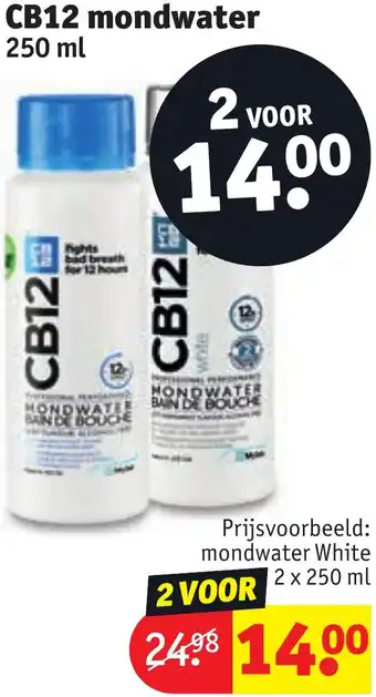 Kruidvat CB12 mondwater aanbieding