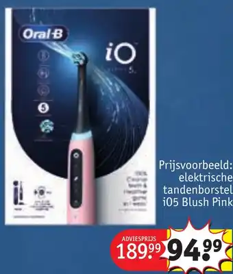 Kruidvat Oral-B elektrische tandenborstel i05 Blush Pink aanbieding