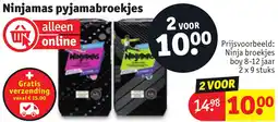 Kruidvat Ninjamas pyjamabroekjes aanbieding