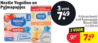 Kruidvat Nestle Yogolino en Pyjmapapjes aanbieding