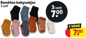 Kruidvat Bambino babysokjes aanbieding