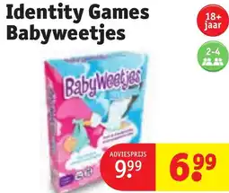 Kruidvat Identity Games Babyweetjes aanbieding