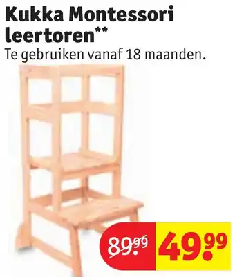 Kruidvat Kukka Montessori leertoren aanbieding