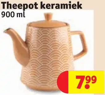 Kruidvat Theepot keramiek aanbieding