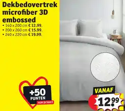 Kruidvat Dekbedovertrek microfiber 3D embossed aanbieding