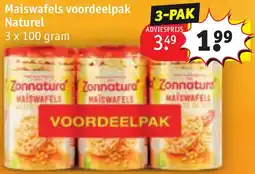 Kruidvat Maiswafels voordeelpak Naturel aanbieding