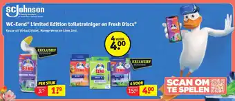 Kruidvat WC-Eend Limited Edition toiletreiniger en Fresh Discs aanbieding