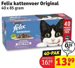 Kruidvat Felix kattenvoer Original aanbieding