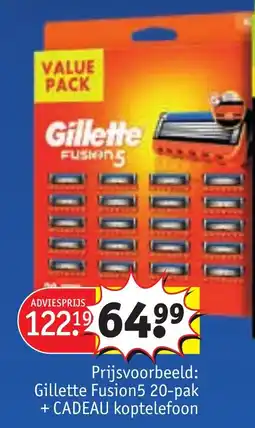 Kruidvat Gillette Fusion5 aanbieding