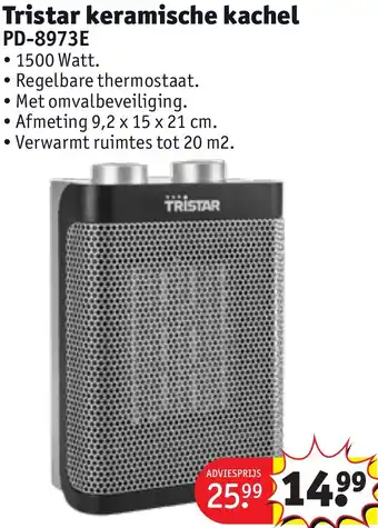 Kruidvat Tristar keramische kachel PD-8973E aanbieding