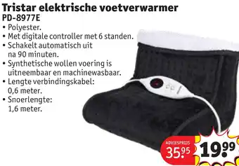 Kruidvat Tristar elektrische voetverwarmer PD-8977E aanbieding