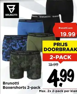 Vomar Voordeelmarkt Brunotti Boxershorts aanbieding