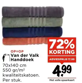 Vomar Voordeelmarkt Van der Valk Handdoek aanbieding