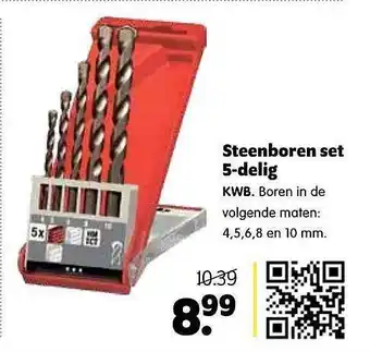 Plentyparts Steenboren Set 5-Delig aanbieding