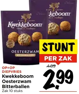 Vomar Voordeelmarkt Kwekkeboom Oesterzwam Bitterballen aanbieding