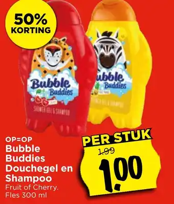 Vomar Voordeelmarkt Buddies Douchegel en Shampoo aanbieding