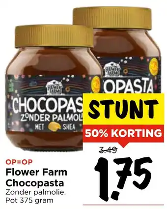 Vomar Voordeelmarkt Flower Farm Chocopasta aanbieding