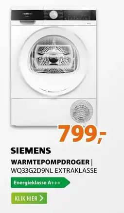 Expert Siemens WQ33G2D9NL extraKlasse aanbieding