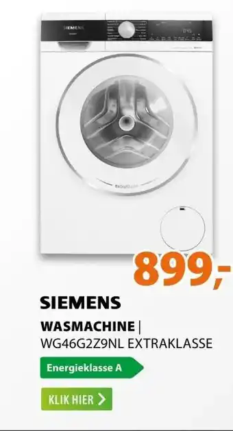 Expert Siemens WG46G2Z9NL extraKlasse aanbieding