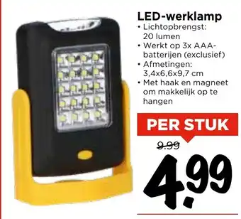 Vomar Voordeelmarkt LED Werklamp aanbieding