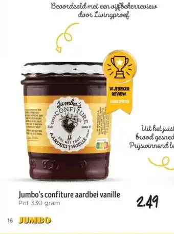 Jumbo Jumbo's confiture aardbei vanille aanbieding