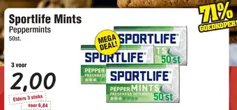 Budget Food Sportlife Mints aanbieding