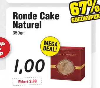 Budget Food Ronde Cake Naturel aanbieding