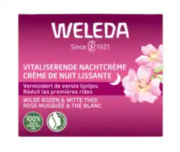 De Online Drogist Weleda Vitaliserende Nachtcrème Wilde Rozen & Witte Thee aanbieding