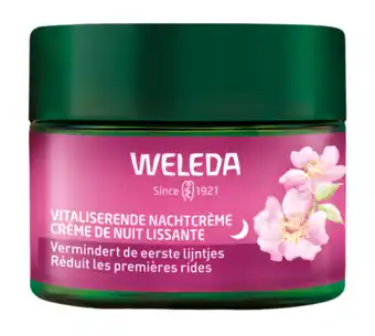 De Online Drogist Weleda Vitaliserende Nachtcrème Wilde Rozen & Witte Thee aanbieding