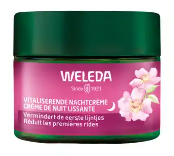 De Online Drogist Weleda Vitaliserende Nachtcrème Wilde Rozen & Witte Thee aanbieding