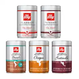 Koffievoordeel.nl Proefpakket - illy 100% Arabica Blends - 1,25 KG Koffiebonen aanbieding