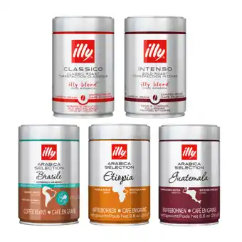 Koffievoordeel.nl Proefpakket - illy 100% Arabica Blends - 1,25 KG Koffiebonen aanbieding