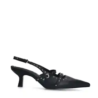 Wehkamp Sacha leren slingback pumps zwart aanbieding