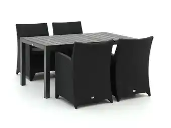 Kees Smit Forza Barolo/Fidenza 160cm dining tuinset 5-delig aanbieding