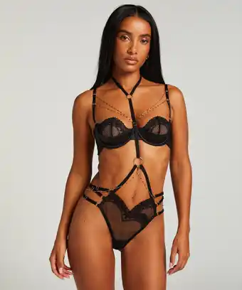 Hunkemoller Hunkemöller String Belladonna Zwart aanbieding