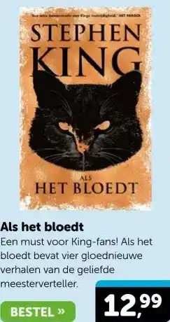 Boekenvoordeel Als het bloedt aanbieding